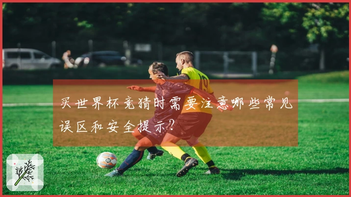 买世界杯竞猜时需要注意哪些常见误区和安全提示?